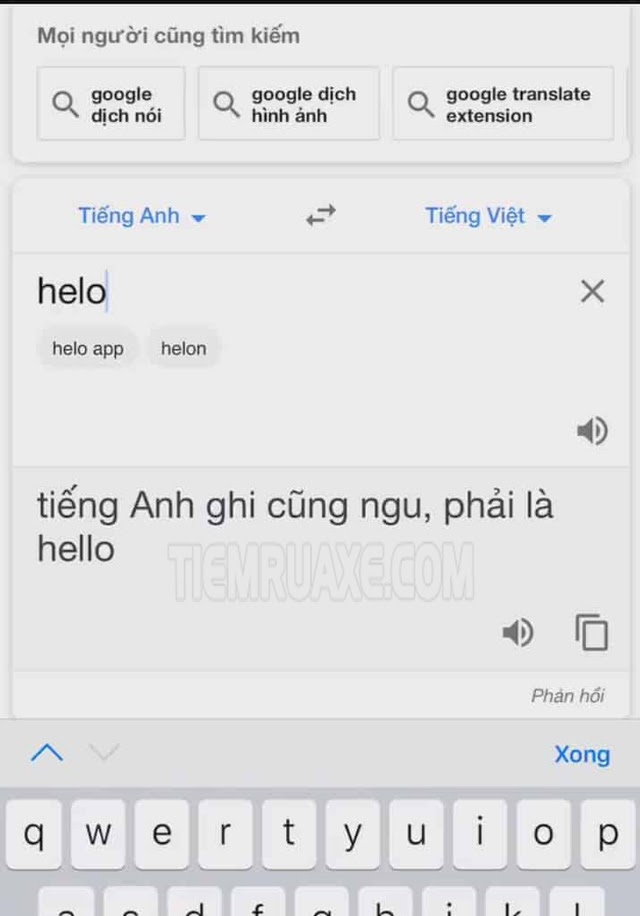 google dịch nói bậy