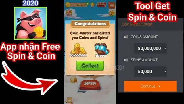 Coin Master Mod hack coin và spin theo các phiên bản miễn phí khác nhau