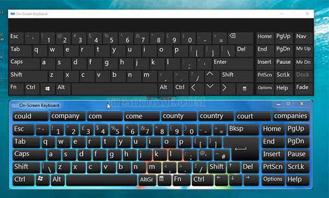 Cách sử dụng và tính năng của bàn phím ảo On Screen Keyboard