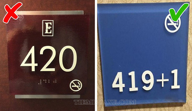 Các khách sạn tránh sử dụng phòng số 420 thay bằng 419 +1