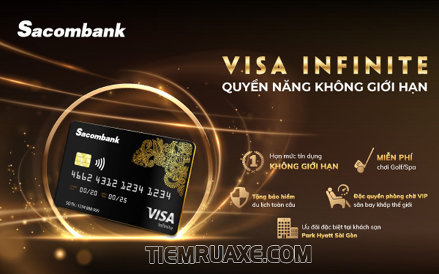 Thẻ priority Sacombank - Thẻ visa infinite quyền năng không giới hạn