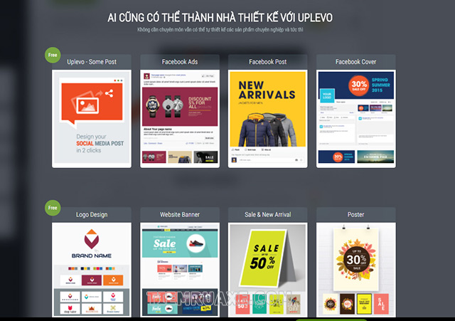 Uplevo - trang web thiết kế poster online được tạo ra bởi người Việt dễ sử dụng