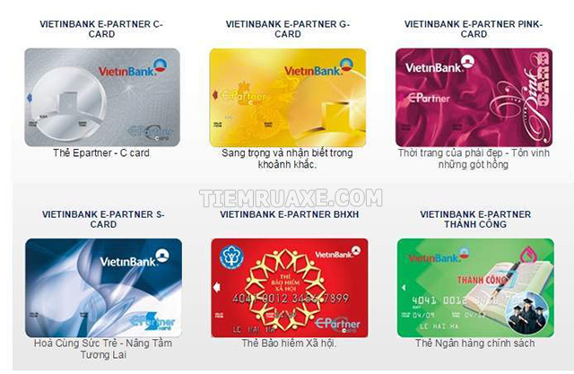 Các loại thẻ ghi nợ nội địa của ngân hàng Vietinbank