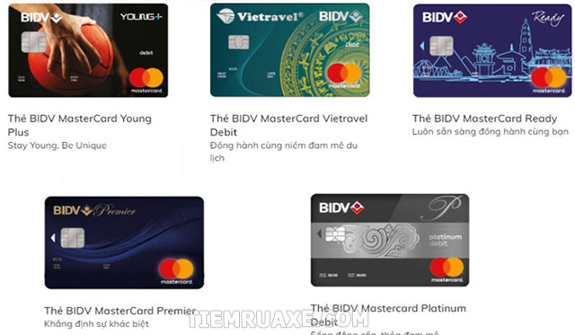 Thẻ ghi nợ quốc tế ngân hàng BIDV không hỗ trợ thẻ Visa