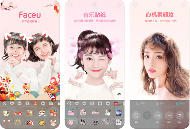 FaceU - app chụp ảnh lấp lánh, app chụp ảnh xinh, siêu hot tại Hàn và Nhật