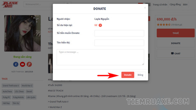 Cách donate stream, donate qua thẻ điện thoại đơn giản