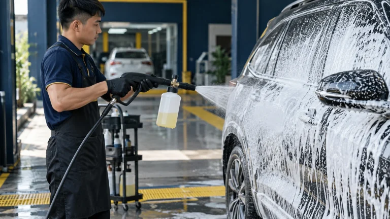 Bình phun bọt tuyết là gì - Tiệm Rửa Xe