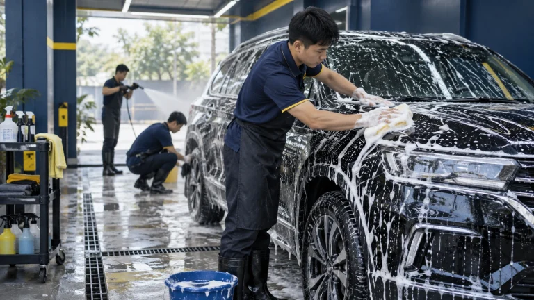 Các bước rửa ô tô tiêu chuẩn - Tiệm Rửa Xe
