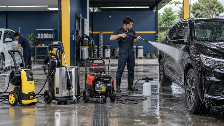 Các loại máy rửa xe phổ biến - Tiệm Rửa Xe