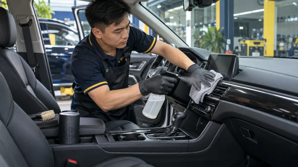 Cách khử mùi nội thất ô tô - Tiệm Rửa Xe