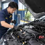 Cách làm sạch khoang động cơ ô tô - Tiệm Rửa Xe