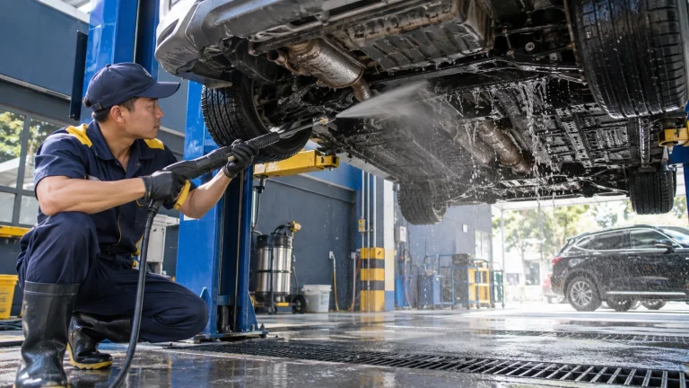 Cách rửa gầm ô tô - Tiệm Rửa Xe