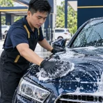 Cách rửa ô tô không làm xước sơn - Tiệm Rửa Xe