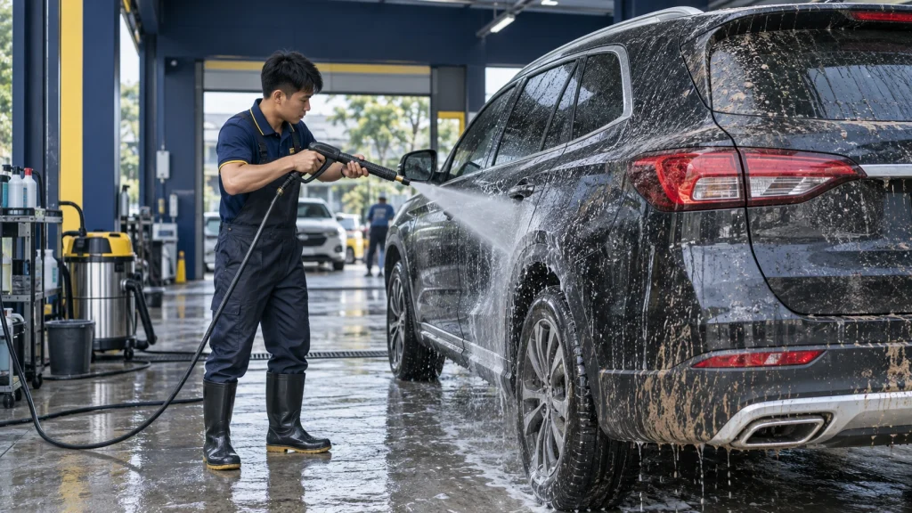 Cách rửa ô tô sau khi đi mưa - Tiệm Rửa Xe