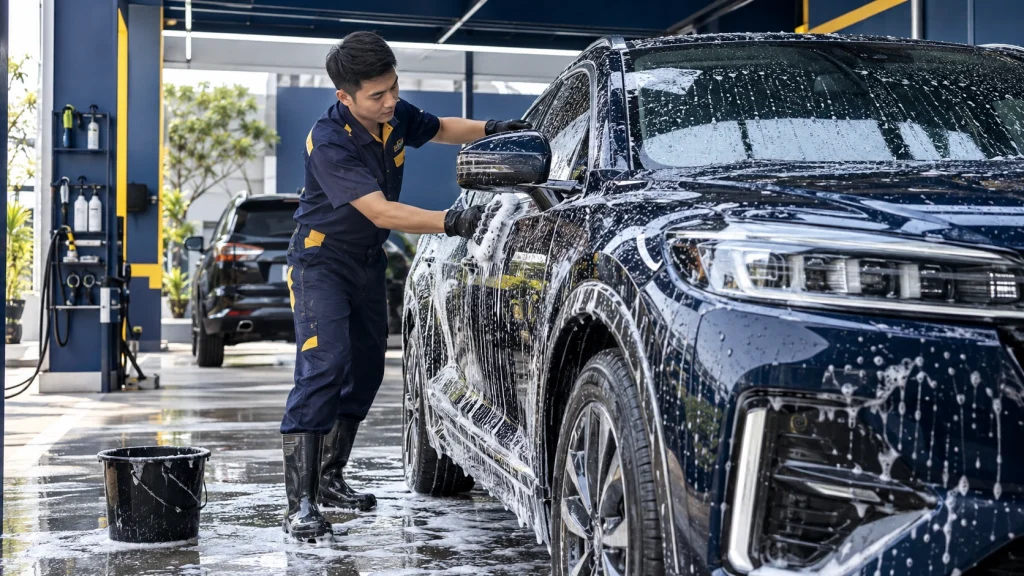 Cách rửa xe nhanh và sạch - Tiệm Rửa Xe