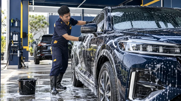 Cách rửa xe nhanh và sạch - Tiệm Rửa Xe