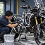 Cách rửa xe phân khối lớn - Tiệm Rửa Xe