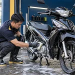 Cách rửa xe số đúng cách - Tiệm Rửa Xe