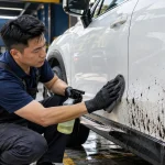 Cách tẩy nhựa đường trên xe ô tô - Tiệm Rửa Xe