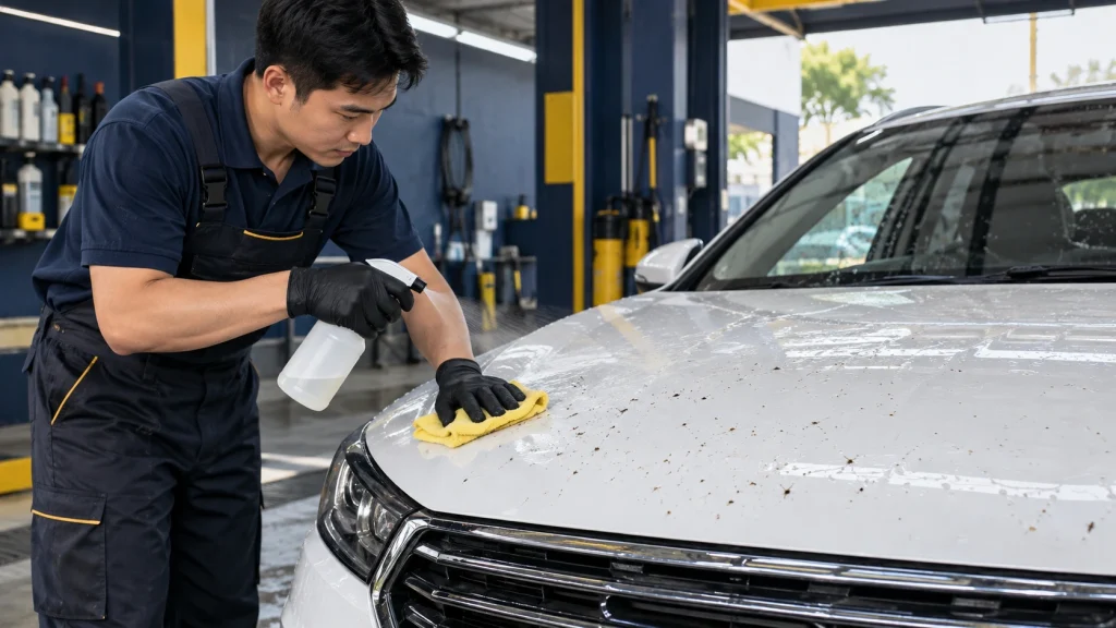 Cách tẩy xác côn trùng trên đầu xe - Tiệm Rửa Xe