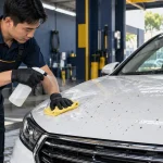 Cách tẩy xác côn trùng trên đầu xe - Tiệm Rửa Xe