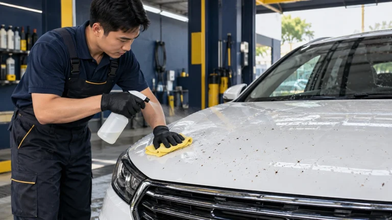 Cách tẩy xác côn trùng trên đầu xe - Tiệm Rửa Xe