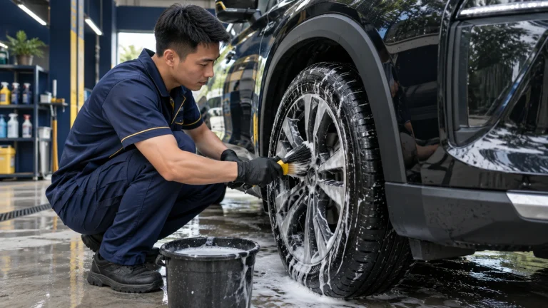 Cách vệ sinh bánh xe ô tô - Tiệm Rửa Xe