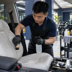 Cách vệ sinh ghế da ô tô - Tiệm Rửa Xe