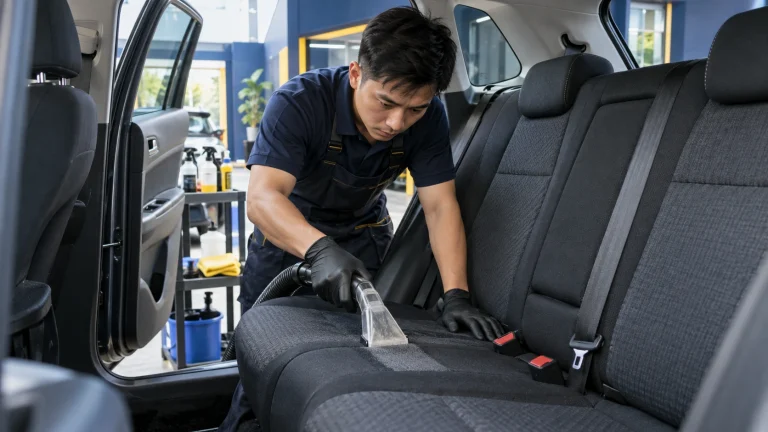 Cách vệ sinh ghế nỉ ô tô - Tiệm Rửa Xe