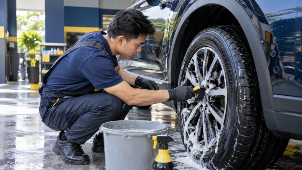 Cách vệ sinh mâm xe ô tô - Tiệm Rửa Xe