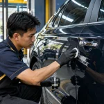 Cách xử lý sơn dính trên ô tô - Tiệm Rửa Xe