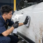 Cách xử lý vết bẩn cứng đầu trên xe - Tiệm Rửa Xe