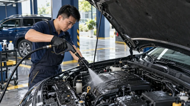 Có nên rửa khoang máy ô tô - Tiệm Rửa Xe