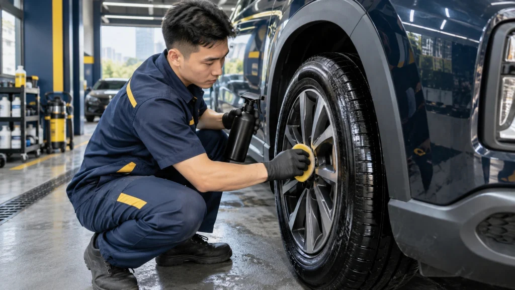 Dung dịch dưỡng bóng lốp xe - Tiệm Rửa Xe
