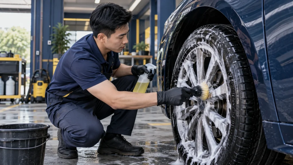 Dung dịch vệ sinh mâm xe là gì - Tiệm Rửa Xe