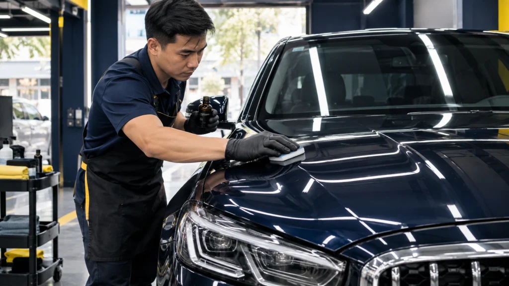 Phủ ceramic ô tô là gì - Tiệm Rửa Xe
