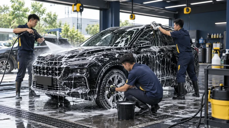 Quy trình rửa ô tô chuyên nghiệp - Tiệm Rửa Xe
