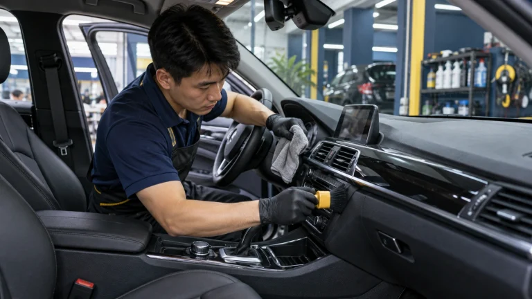 Quy trình vệ sinh nội thất ô tô - Tiệm Rửa Xe