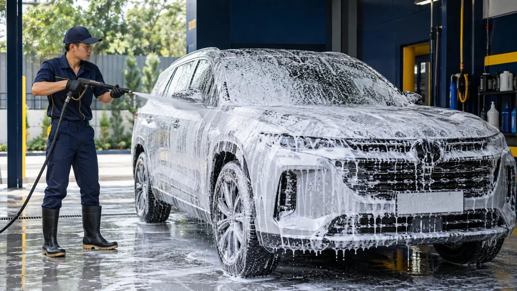 Rửa xe không chạm có sạch không - Tiệm Rửa Xe